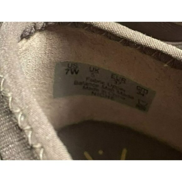 Bzees Womens Washable Slip-On Flats With Stretch Fabric & Decorative Straps In T - Picture 6 of 7